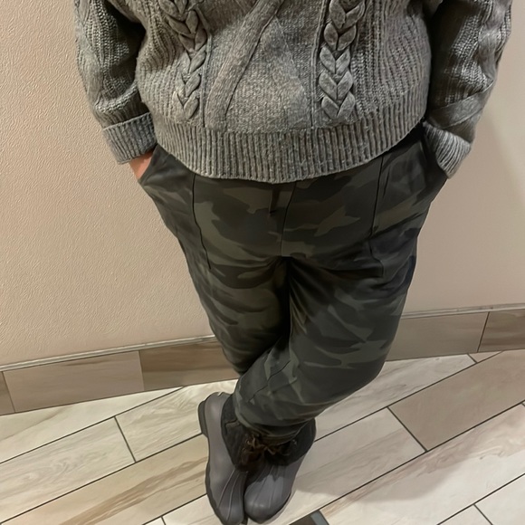 splendid jogger in camouflage print tie waist xxl new - Picture 2 of 8